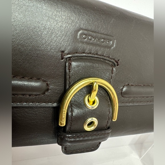 Coach Vintage Soho Campbell Buckle Envelope Leather Long Wallet - Picture 2 of 15